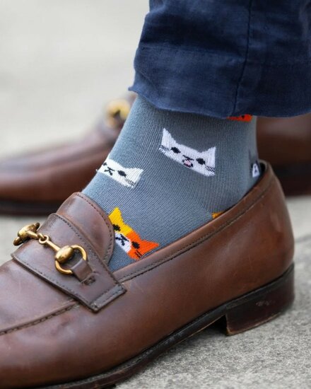 herensokken met katten