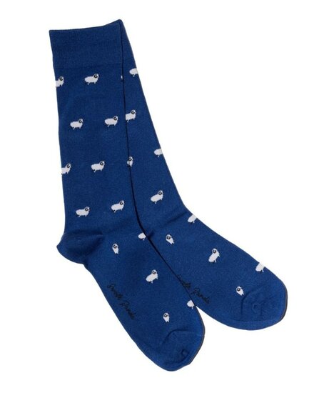 sokken met schapen navy