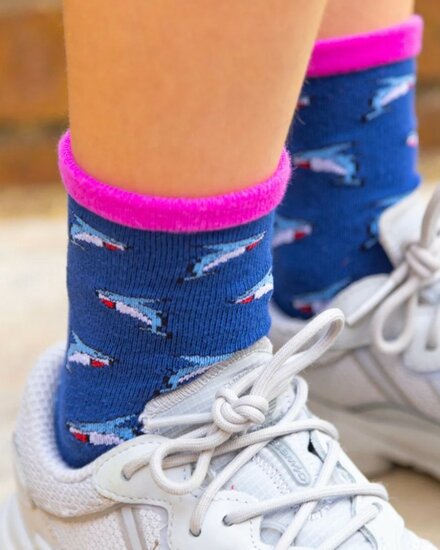 damessokken haaienprint