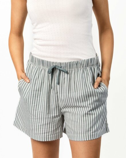 dames pyjamashort Tricia sage cream