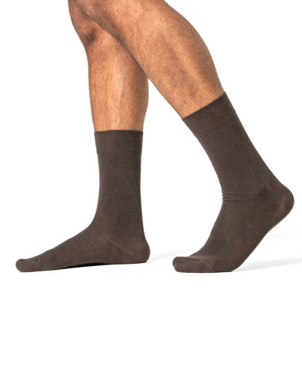 bruine katoenen sokken