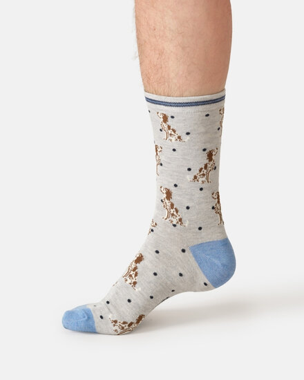 sokken met  springer spaniel print