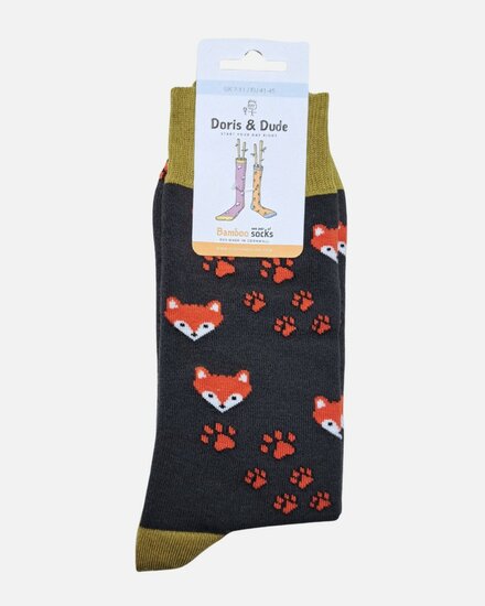 bamboe sokken vossen bruin