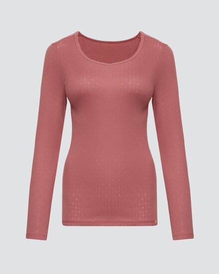 Comazo dames pyjamashirt lold rose