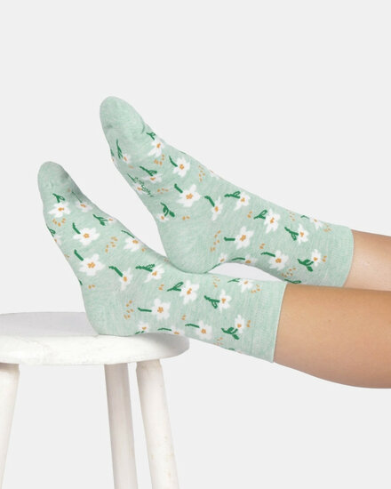 dames sokken cosmos floral 
