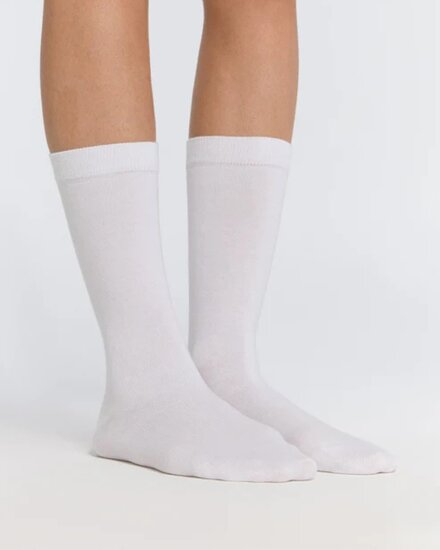 witte sokken biologisch katoen