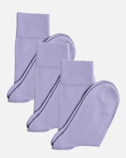 sokken biologisch katoen lavendel