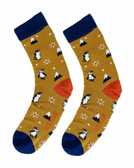 dames sokken  pinguinprint 