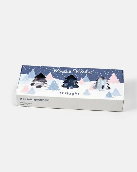 damessokken Winter Wishes cadeaudoos