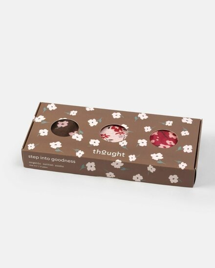damessokken bloemen cadeaudoos