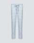 dames pyjamabroek met print lichtblauw