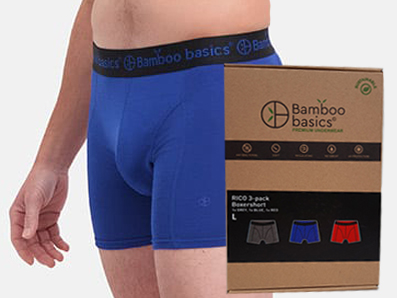 Bamboo Basics boxershort Rico blauw