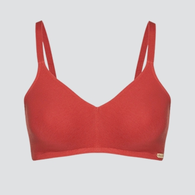 beugelloze bh rood Comazo