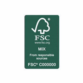 FSC hout gerecycled materiaal logo