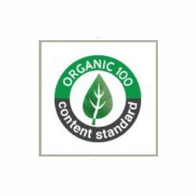 organic content standard 100 label