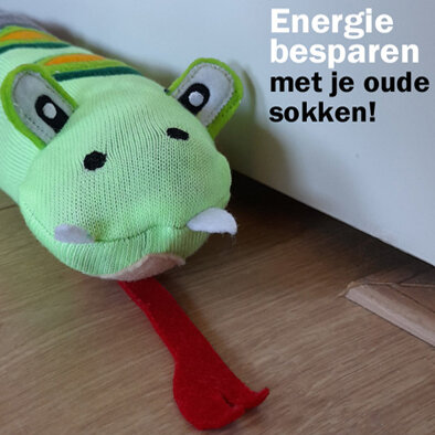 Energie besparen met je oude sokken Energie besparen met je oude sokken