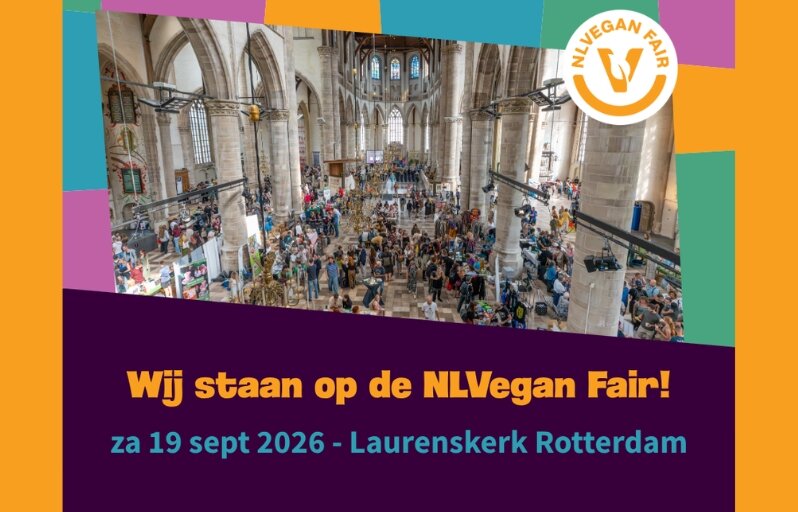 NLVegan Fair zaterdag 19 september 2026 in Rotterdam