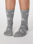 Bamboe sokken zwaan mid grey