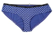 Sale Dames slip blauw met witte bolletjes maat L