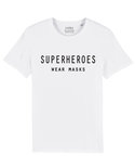Superheroes wear masks T-shirt heren wit
