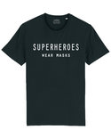 Superheroes wear masks T-shirt heren zwart