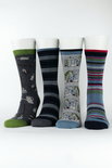 Gardening 4 paar bamboe herensokken in cadeaudoos