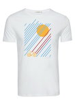 Greenbomb T-shirt bike sunrise wit