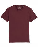 Daan T-shirt biologisch katoen burgundy