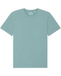 Daan T-shirt biologisch katoen teal monstera