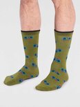 Bamboe herensokken Teri bike - lichen green