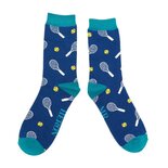Bamboe sokken heren tennis - navy