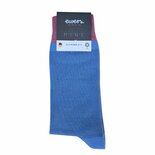 Ewers katoenen sokken dames brede strepen - midden blauw