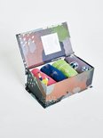 Bamboe 4 paar voetbalsokken in cadeaudoos