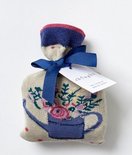 bamboe 1 paar damessokken spotty bouquet in cadeauzakje