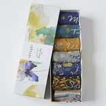Bamboe damessokken cadeaudoos floral