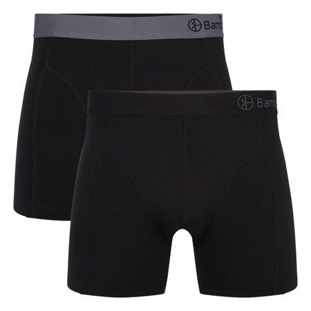 Bamboe boxershorts Levi 2 pack zwart - grijs maat XXL - sale