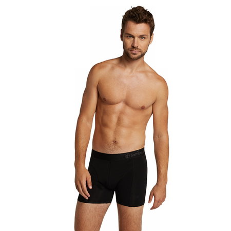 Bamboe boxershorts Levi 2 pack zwart - grijs maat XXL - sale