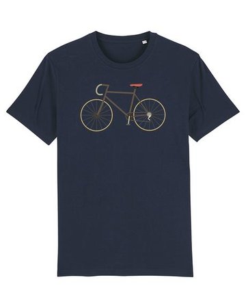 Fiets T-shirt heren navy mt.XL