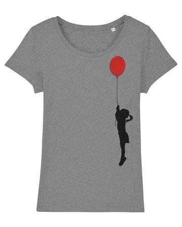 Bio-katoenen T shirt Meisje met ballon