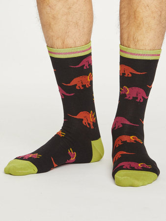 Bamboe sokken dino zwart