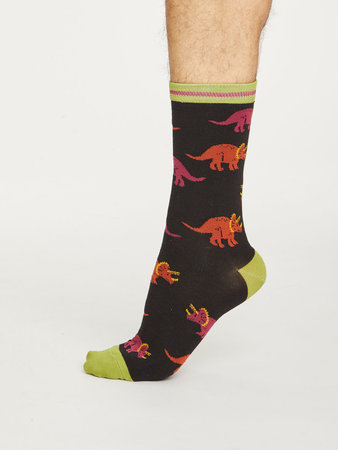 Bamboe sokken dino zwart