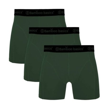 Bamboe boxershorts Rico 3 pack – army green