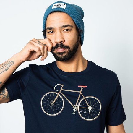Fiets T-shirt heren navy mt.XL