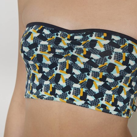 Sale Bandeau bio katoen blue candy - mt XL