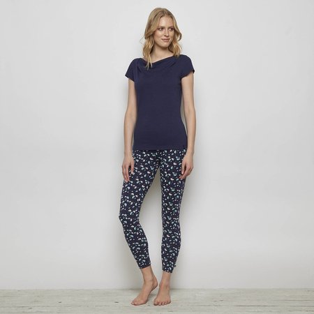 Legging bio katoen Francoa navy