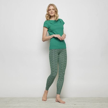 Legging bio katoen Francoa green pea maat S laatste stuk