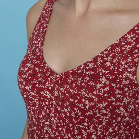 bio-katoenen top Merga red florecita