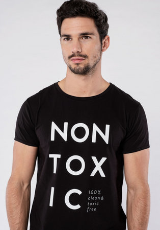 Maat L - Heren t shirt zwart Non Toxic