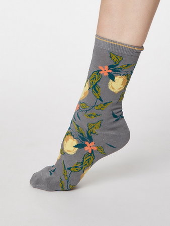 Bamboe sokken Frutta pebble grey