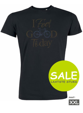 Sale maat XL duurzaam T shirt bike I feel good today - XL